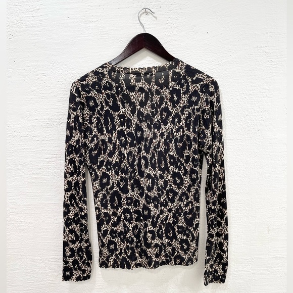 Roberto Cavalli Leopard Cardigan Women’s Size 38 US 2 - Picture 5 of 5